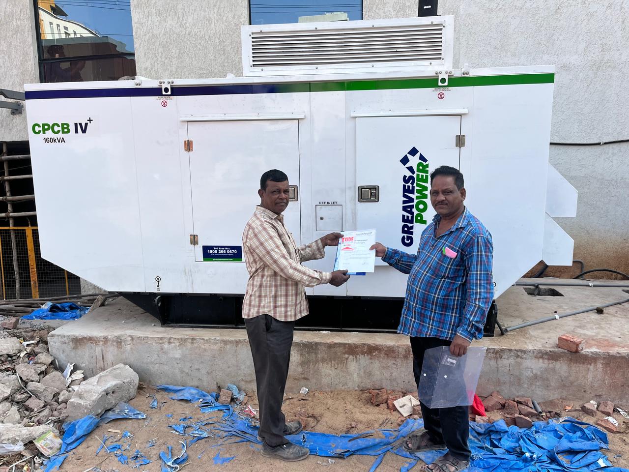 Multiple Greaves gensets · high-rise project